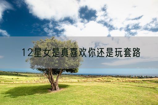 12星女是真喜欢你还是玩套路(图1) 12星女是真喜欢你还是玩套路(图1)