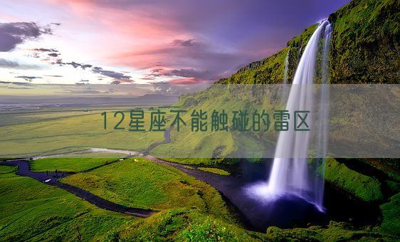 12星座不能触碰的雷区(图1) 12星座不能触碰的雷区(图1)