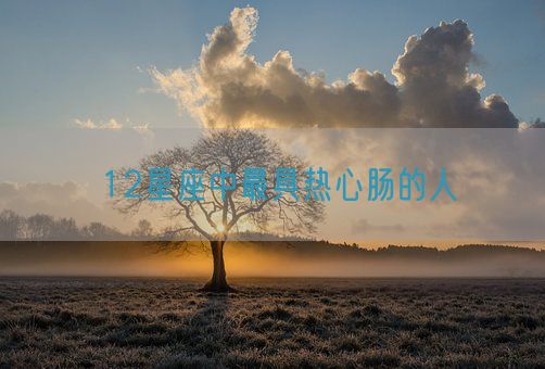 12星座中最具热心肠的人(图1)