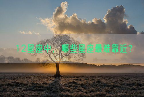 12星座中，哪些星座最难靠近？(图1)