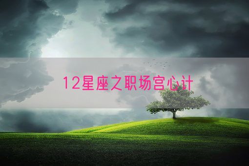 12星座之职场宫心计(图1)