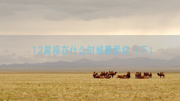 12星座在什么时候最爱你(下)(图1) 12星座在什么时候最爱你(下)(图1)