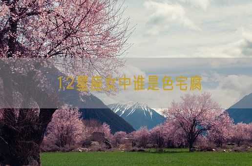 12星座女中谁是色宅腐(图1)