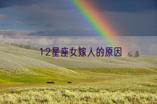 12星座女嫁人的原因(图1)
