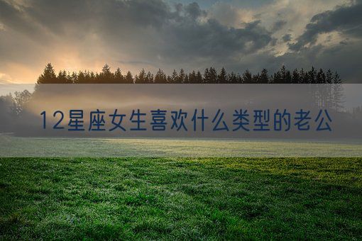 12星座女生喜欢什么类型的老公(图1)