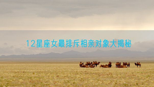 12星座女最排斥相亲对象大揭秘(图1)