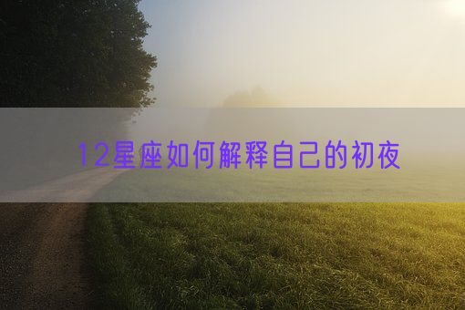 12星座如何解释自己的初夜(图1) 12星座如何解释自己的初夜(图1)