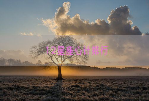 12星座心计排行(图1) 12星座心计排行(图1)