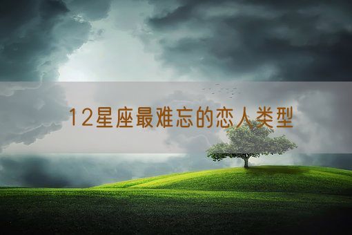 12星座最难忘的恋人类型(图1) 12星座最难忘的恋人类型(图1)