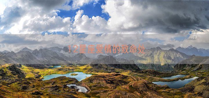 12星座爱情的致命处(图1)