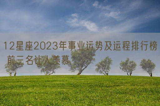 12星座2023年事业运势及运程排行榜 前三名让人羡慕(图1)