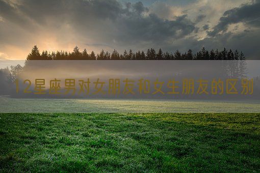 12星座男对女朋友和女生朋友的区别(图1)