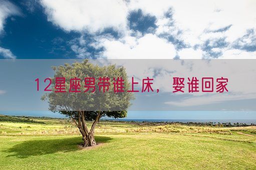 12星座男带谁上床,娶谁回家(图1) 12星座男带谁上床,娶谁回家(图1)