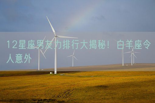 12星座男友力排行大揭秘!白羊座令人意外(图1) 12星座男友力排行大揭秘!白羊座令人意外(图1)