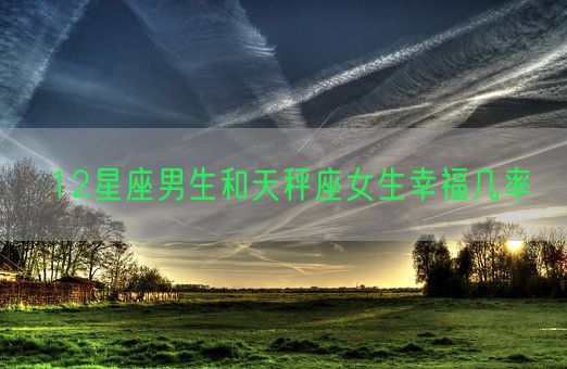 12星座男生和天秤座女生幸福几率(图1)