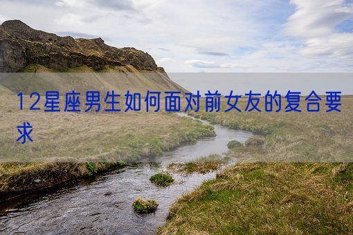 12星座男生如何面对前女友的复合要求(图1)