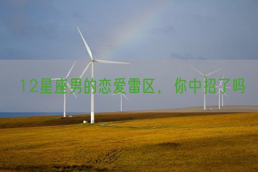 12星座男的恋爱雷区,你中招了吗(图1) 12星座男的恋爱雷区,你中招了吗(图1)