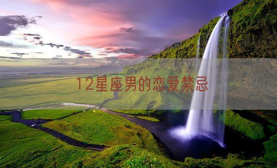 12星座男的恋爱禁忌(图1) 12星座男的恋爱禁忌(图1)