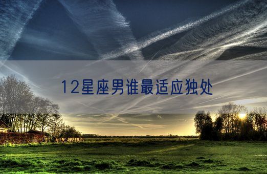12星座男谁最适应独处(图1)