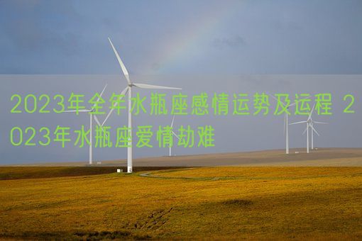 2023年全年水瓶座感情运势及运程 2023年水瓶座爱情劫难(图1) 2023年全年水瓶座感情运势及运程 2023年水瓶座爱情劫难(图1)