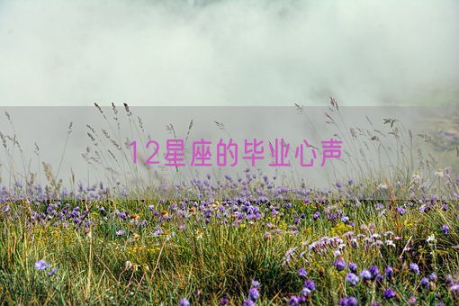 12星座的毕业心声(图1) 12星座的毕业心声(图1)