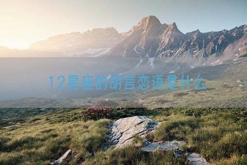 12星座的胡言恋语是什么(图1) 12星座的胡言恋语是什么(图1)