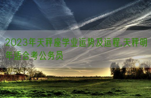 2023年天秤座学业运势及运程,天秤明年适合考公务员(图1)