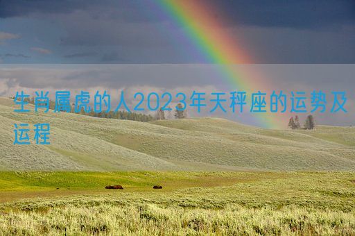 生肖属虎的人2023年天秤座的运势及运程(图1)