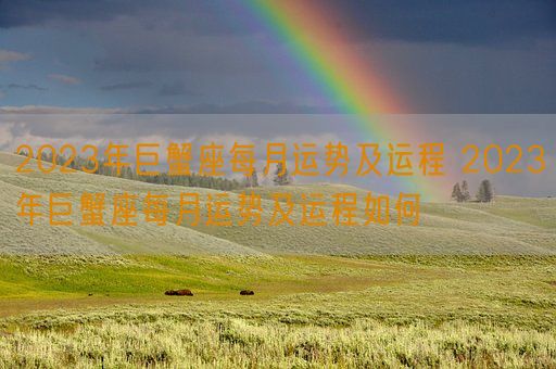 2023年巨蟹座每月运势及运程 2023年巨蟹座每月运势及运程如何(图1) 2023年巨蟹座每月运势及运程 2023年巨蟹座每月运势及运程如何(图1)