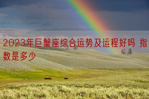 2023年巨蟹座综合运势及运程好吗 指数是多少(图1) 2023年巨蟹座综合运势及运程好吗 指数是多少(图1)