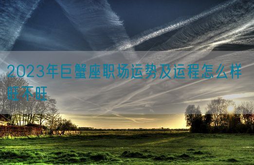 2023年巨蟹座职场运势及运程怎么样 旺不旺(图1) 2023年巨蟹座职场运势及运程怎么样 旺不旺(图1)
