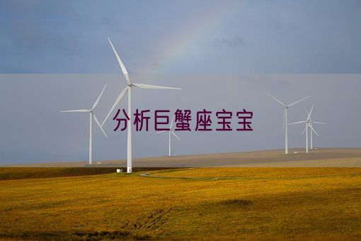 分析巨蟹座宝宝(图1) 分析巨蟹座宝宝(图1)