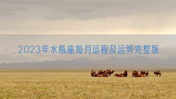 2023年水瓶座每月运程及运势完整版(图1)