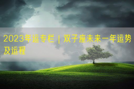 2023年运专栏｜双子座未来一年运势及运程(图1)