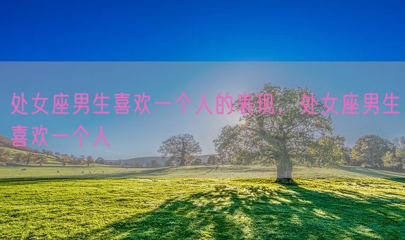 处女座男生喜欢一个人的表现，处女座男生喜欢一个人(图1)