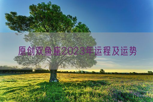 原创双鱼座2023年运程及运势(图1)