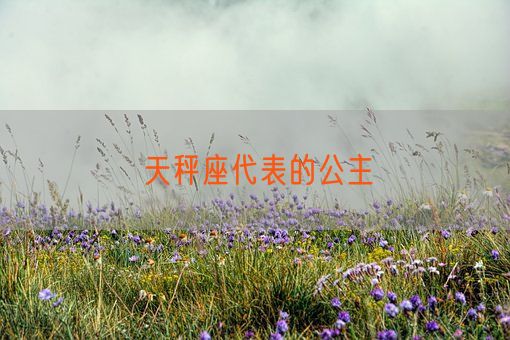 天秤座代表的公主(图1)