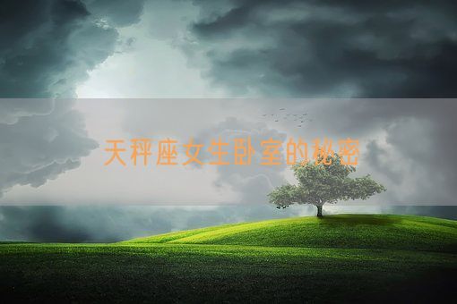 天秤座女生卧室的秘密(图1)