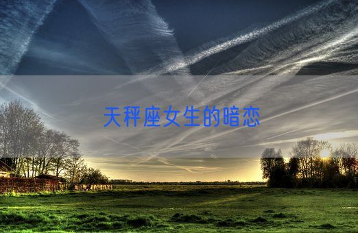 天秤座女生的暗恋(图1)