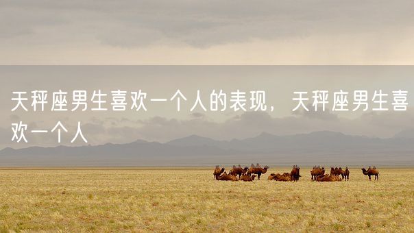天秤座男生喜欢一个人的表现，天秤座男生喜欢一个人(图1)