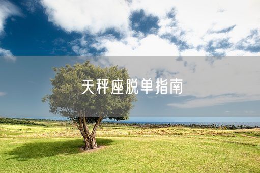 天秤座脱单指南(图1)