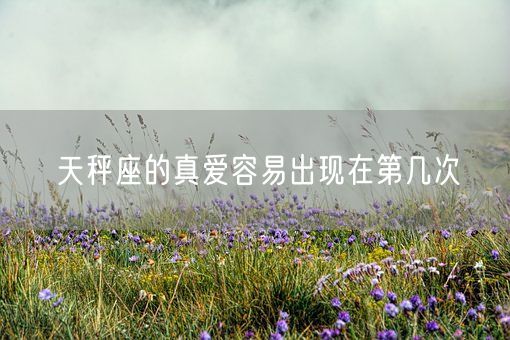 天秤座的真爱容易出现在第几次(图1)