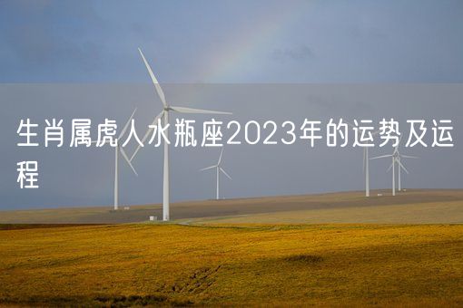 生肖属虎人水瓶座2023年的运势及运程(图1) 生肖属虎人水瓶座2023年的运势及运程(图1)