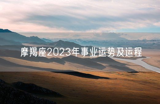 摩羯座2023年事业运势及运程(图1)