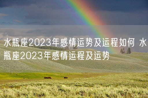 水瓶座2023年感情运势及运程如何 水瓶座2023年感情运程及运势(图1) 水瓶座2023年感情运势及运程如何 水瓶座2023年感情运程及运势(图1)
