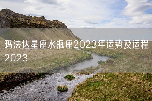 玛法达星座水瓶座2023年运势及运程2023(图1) 玛法达星座水瓶座2023年运势及运程2023(图1)