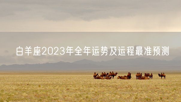 白羊座2023年全年运势及运程最准预测(图1)