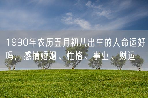 1990年农历五月初八出生的人命运好吗，感情婚姻、性格、事业、财运(图1)