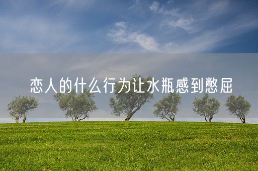 恋人的什么行为让水瓶感到憋屈(图1) 恋人的什么行为让水瓶感到憋屈(图1)