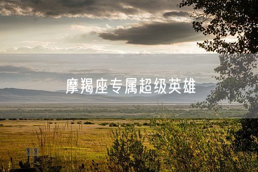 摩羯座专属超级英雄(图1)